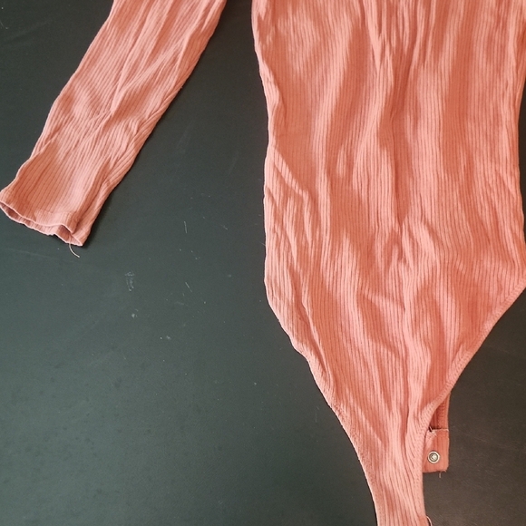 Heart & Hips Terracotta Ribbed Bodysuit - Picture 8 of 8